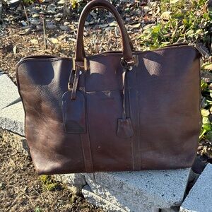 Cole Haan Leather Overnight/ Avaitor Bag, Men's
